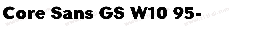 Core Sans GS W10 95字体转换